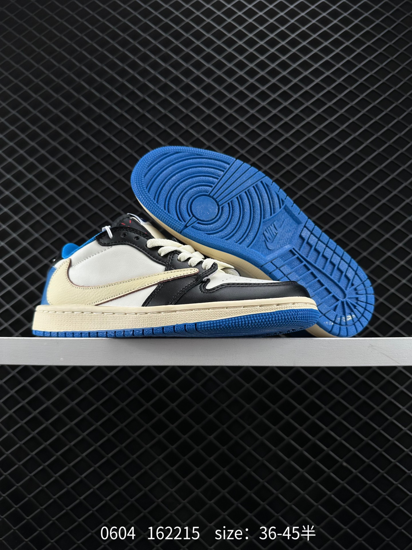 Fragment Design x Travis Scott x Nike Air Jordan 1 Low OG SP”Military Blue”